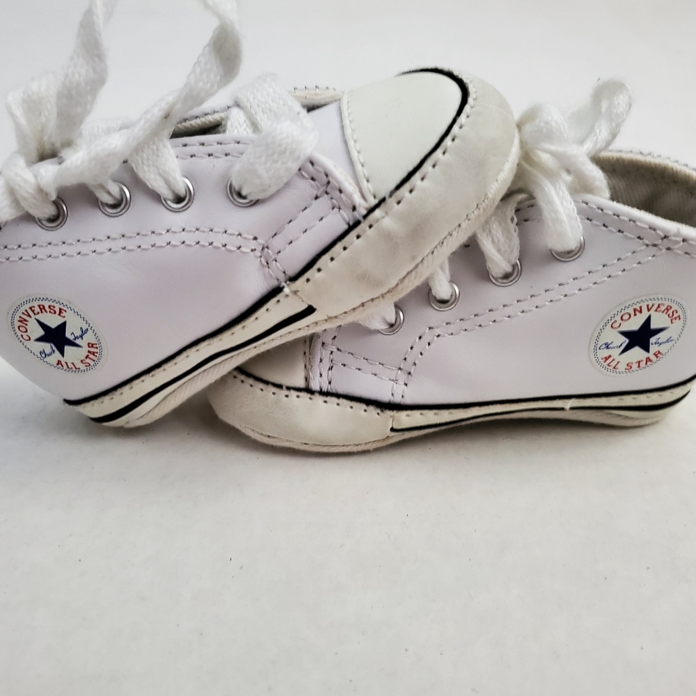 Baby Converse White Shoes Size 2